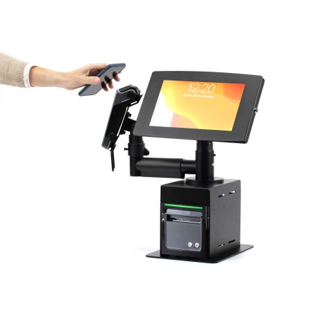 Kiosco Autopedido y Autopago Tablet Tipo Cuadro e Impresora Cubierta