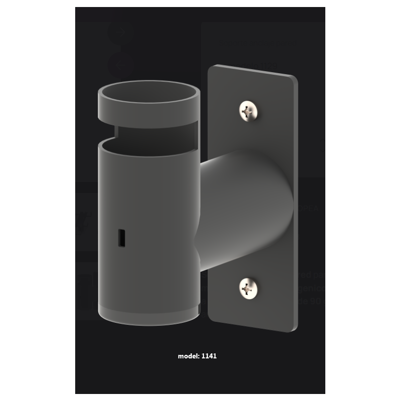 Support universel pour dataphone mural
